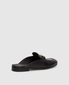 Versace Black Medusa leather mules 10234251A00138