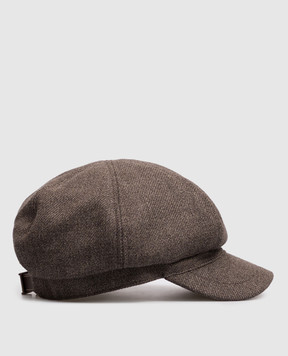 Brunello Cucinelli Brown wool cap MV4369856