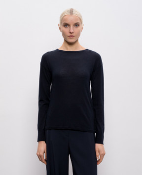 Max Mara Navy blue cashmere and silk jumper MXPTABELLA