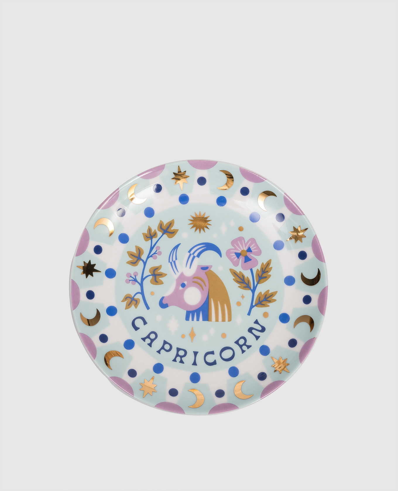 

Capricorn blue porcelain appetizer plate Bitossi Home, Light blue