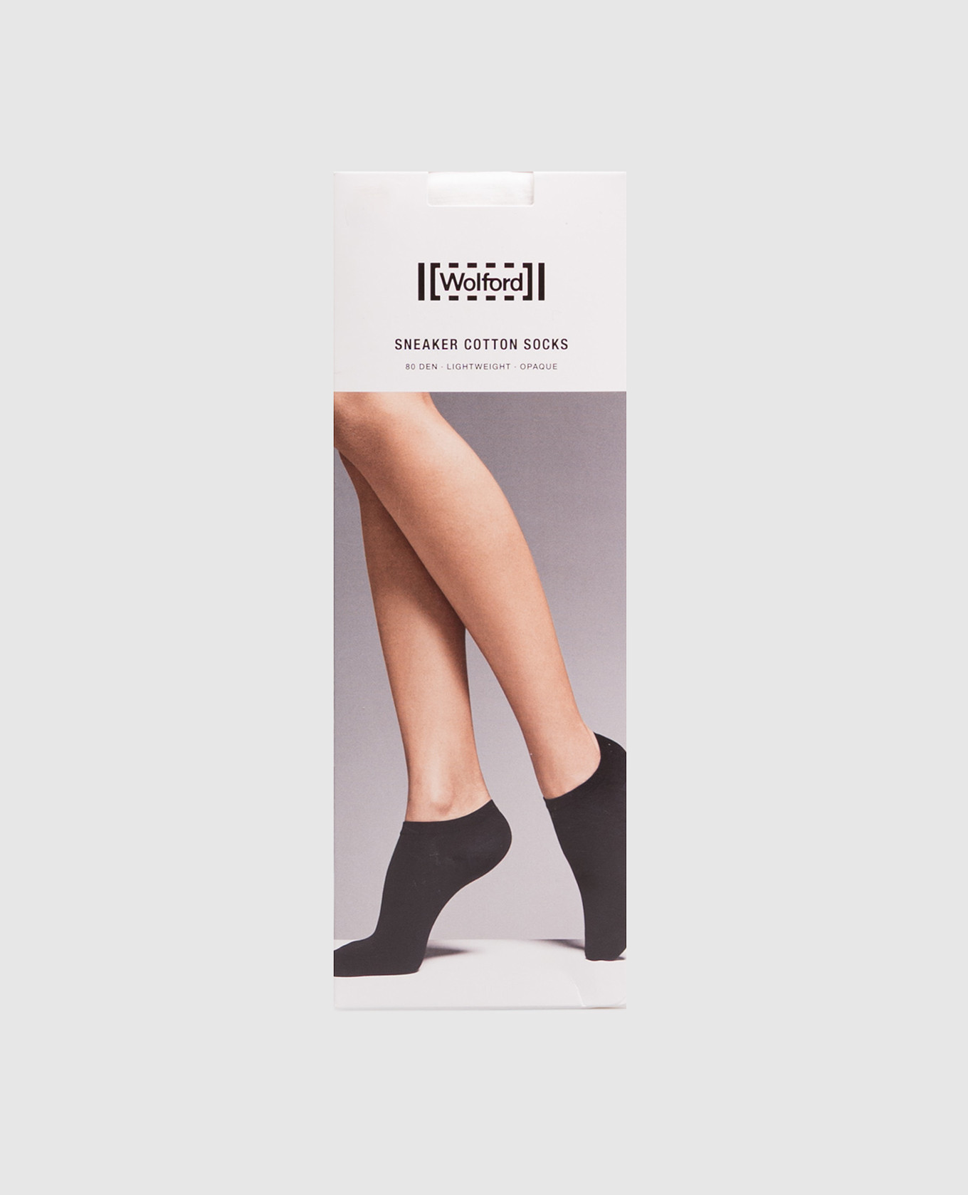 White cropped socks 80 den