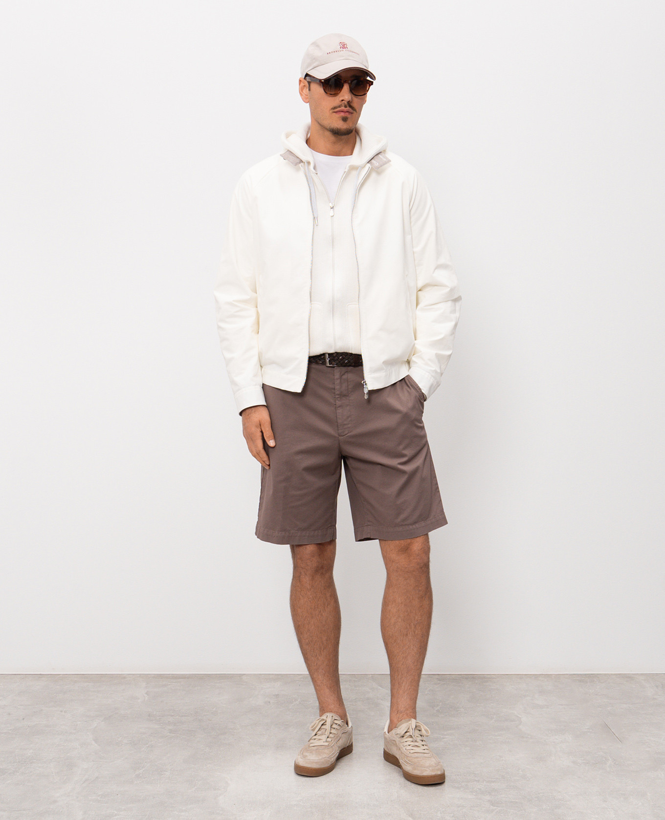 

Brown cotton shorts Brunello Cucinelli