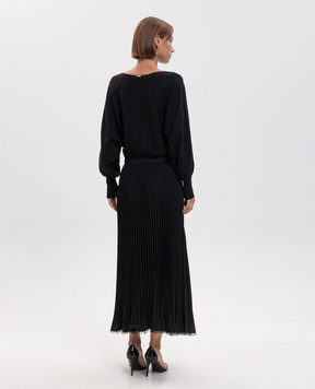 Twinset Black dress with pleating 262TP3250