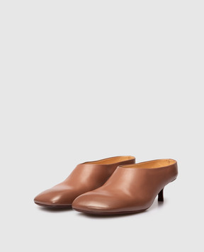 Marsell Cotama brown leather mules MW8440P010