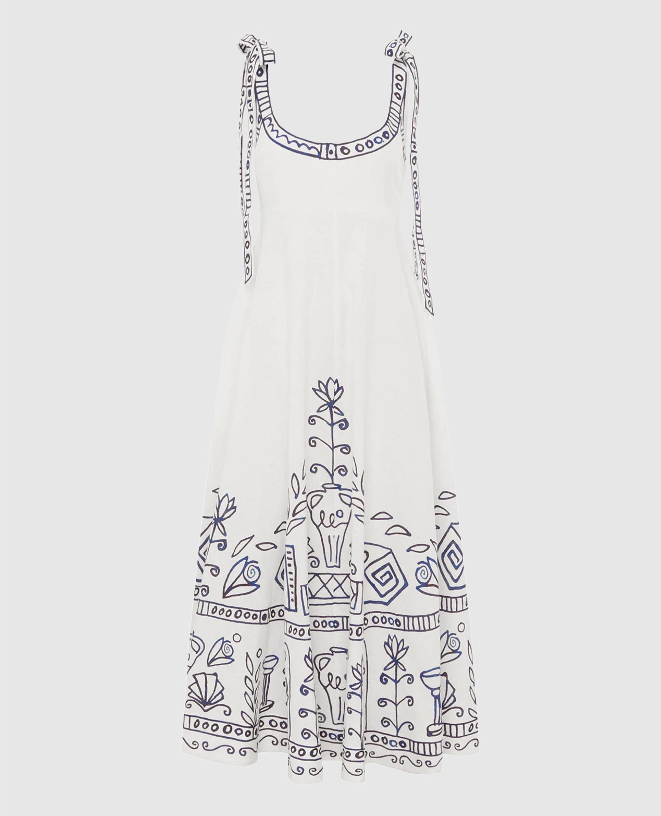 

Leela ivory linen dress Alemais, Beige