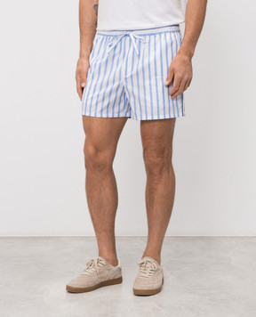 Dolce&Gabbana White striped shorts GP1N7TFR52W