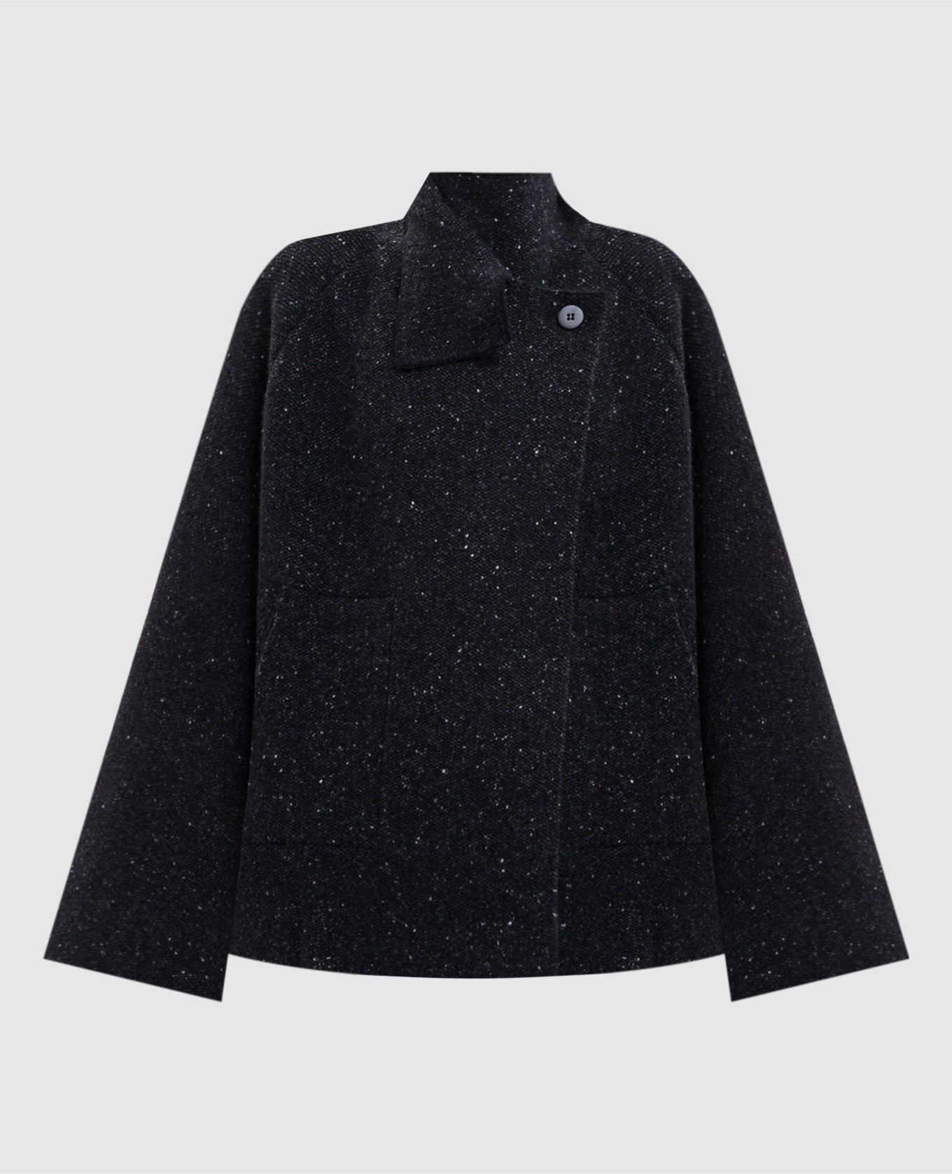 Blue coat with wool and cashmere