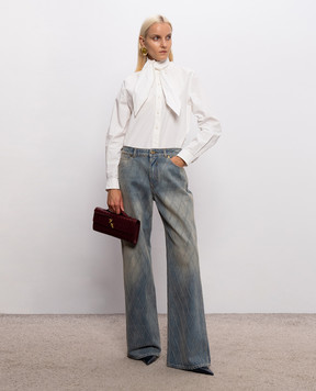 Balmain Blue jeans with a worn effect HF1MI052DF79