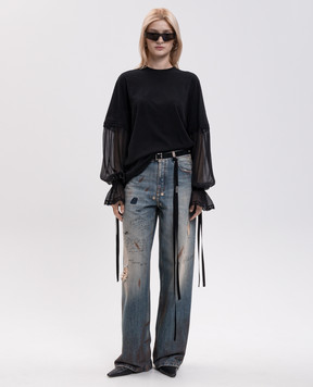 Ann Demeulemeester Black longsleeve Loes B0014686FA206