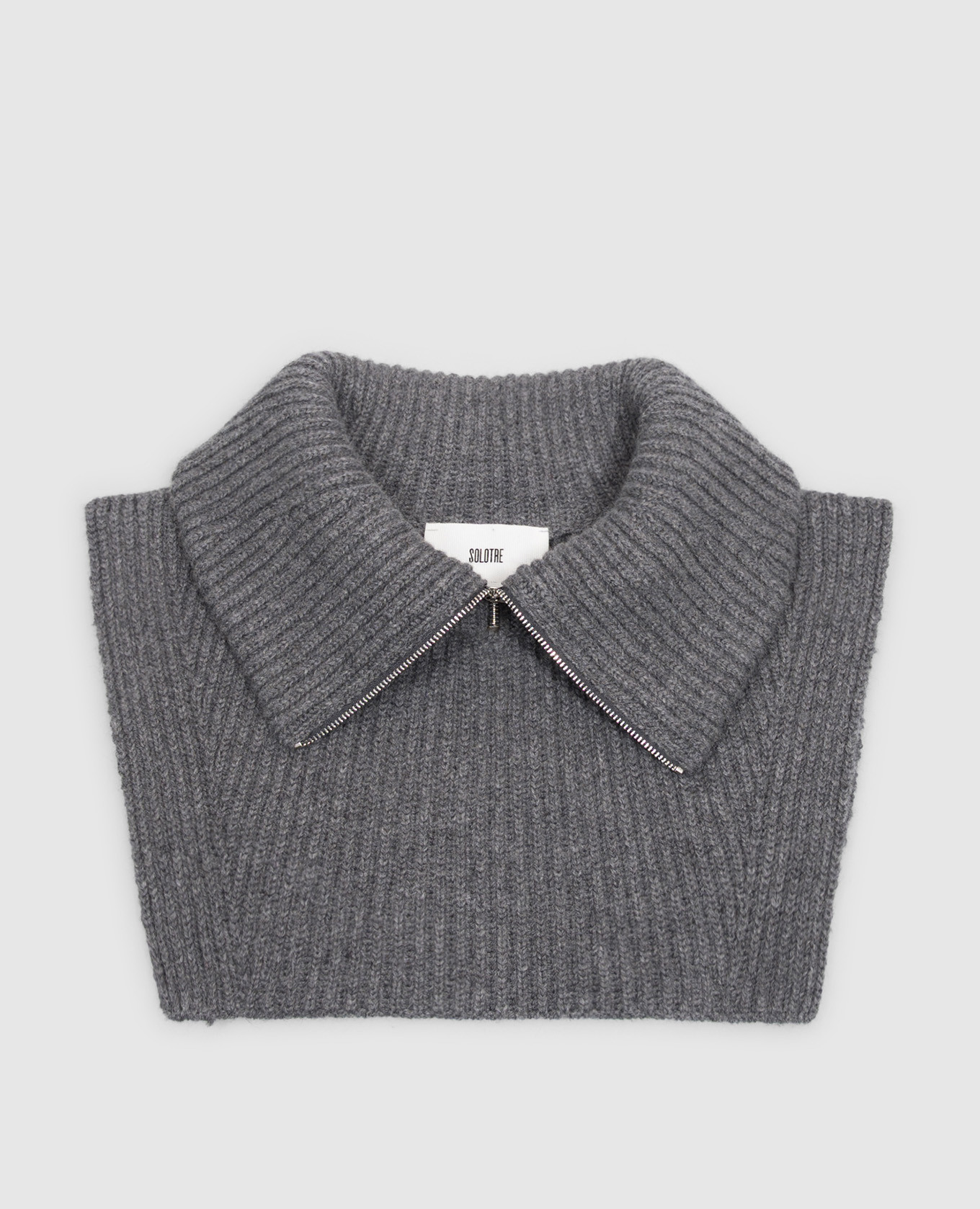 Gray wool shirt