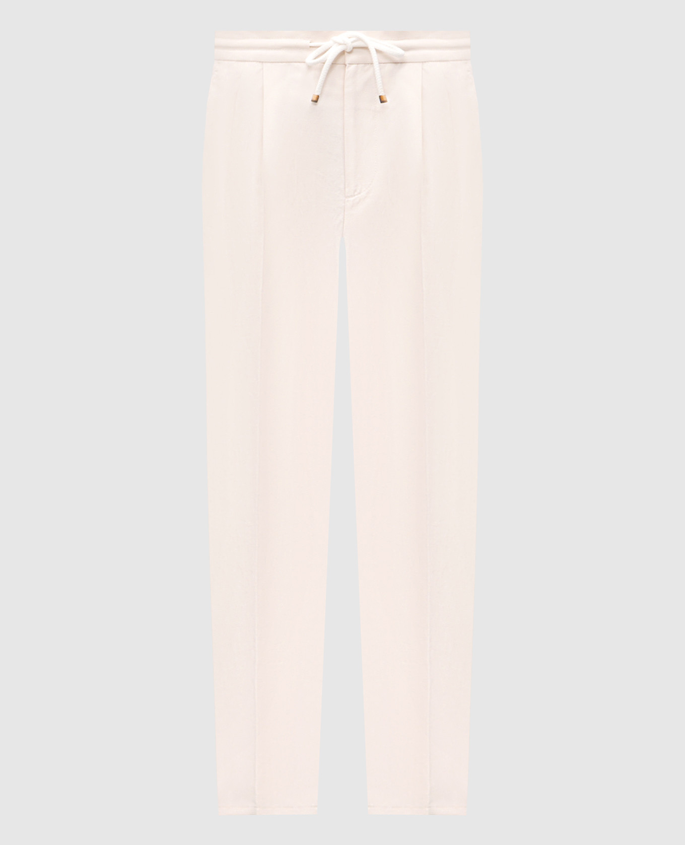 Beige linen pants