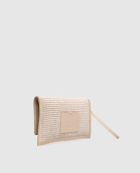 Peserico Beige woven clutch S38385C0CC833