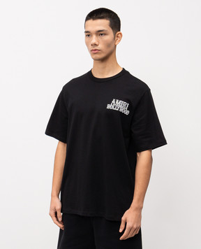 AMIRI Black T-shirt with logo AMTOJR1035