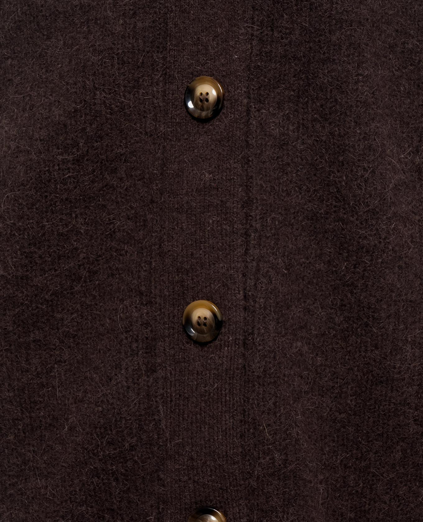Brown elongated cardigan with alpaca wool Twinset 5