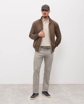 Kiton Beige polo UMKX33Z