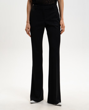 Alexander McQueen Black wool flared pants 830045QJAAC