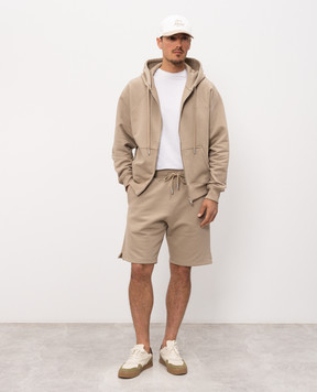 Ami Paris Beige sports jacket with emblem USW759747m