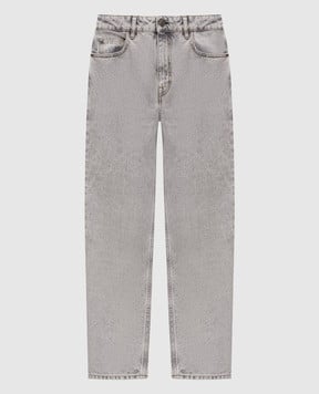 MooRER PHOEBE gray jeans with logo patch PHOEBE35LIGHTBLACK