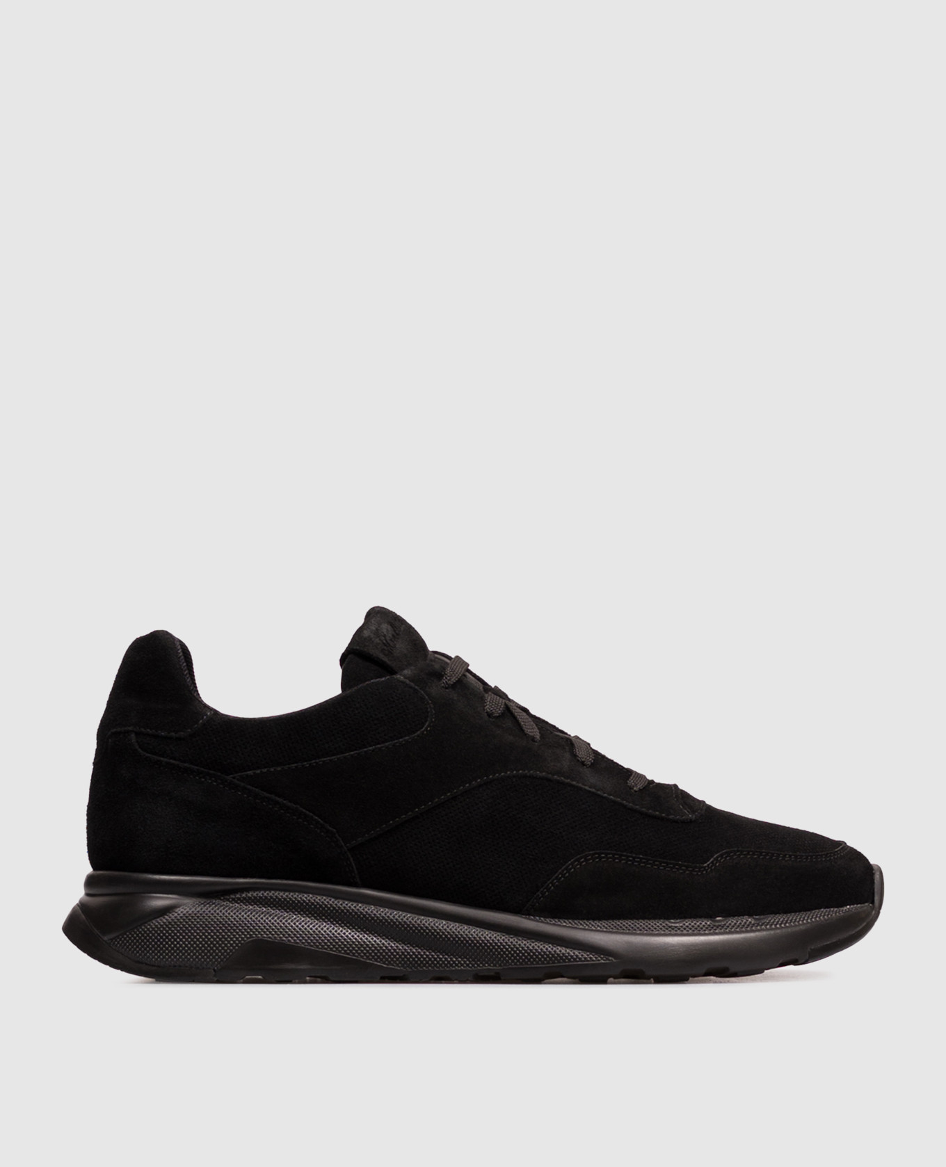 Black suede sneakers