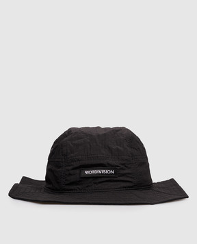 Riotdivision Black panama with logo patch RDATBRSNH