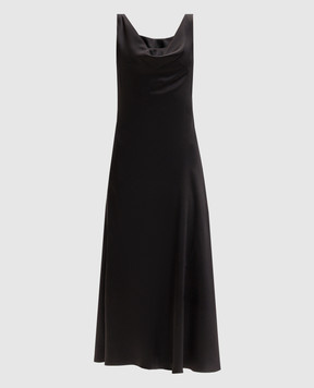 Brunello Cucinelli Black silk dress MB179A5480