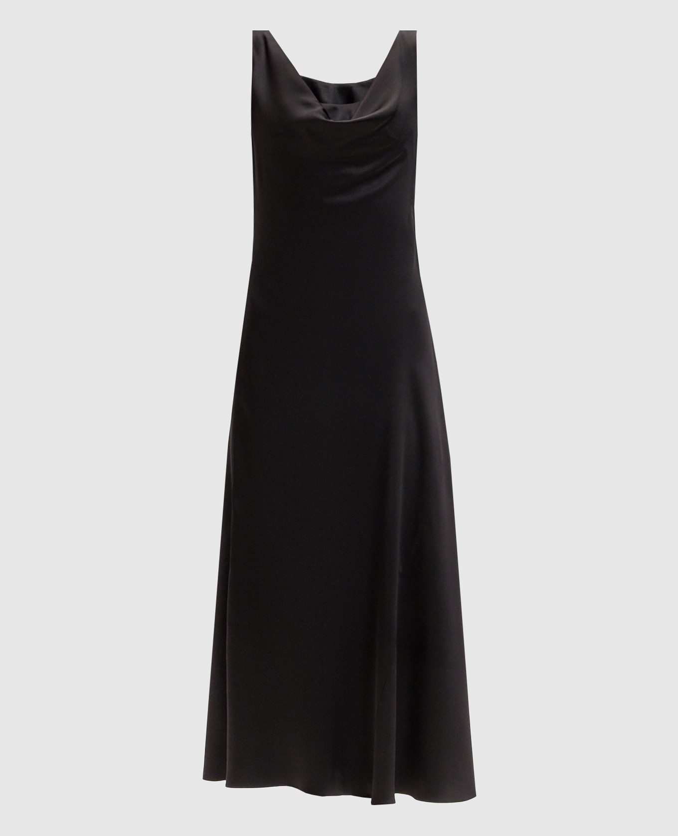 Black silk dress