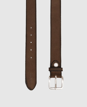 Gianni Chiarini Brown suede belt with vintage effect CNK00314CM