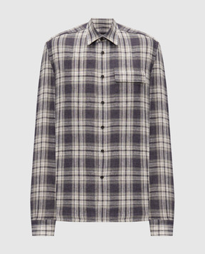 Kiton Checked linen shirt UMCBUBAH09640