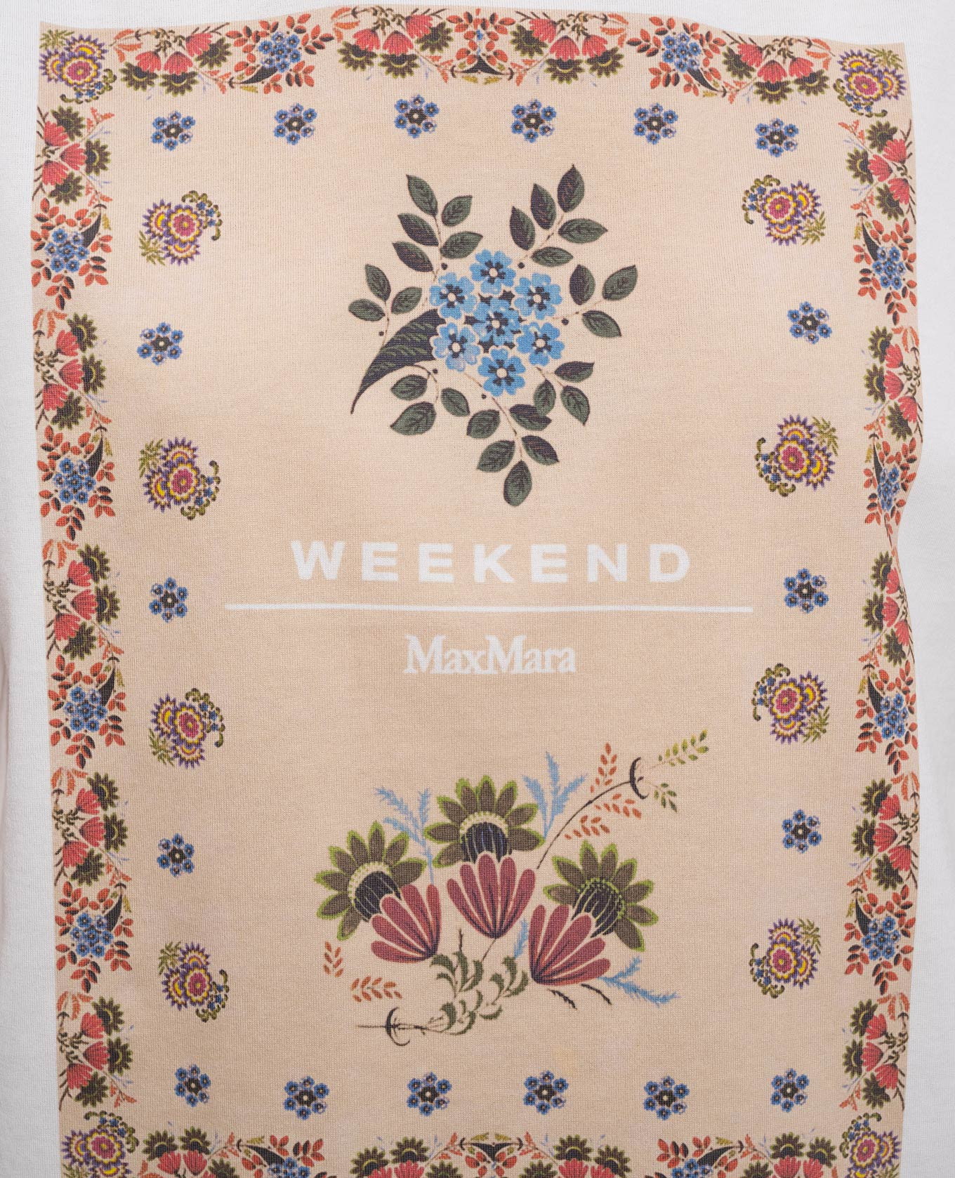 

White PANTERA T-shirt with print Max Mara Weekend