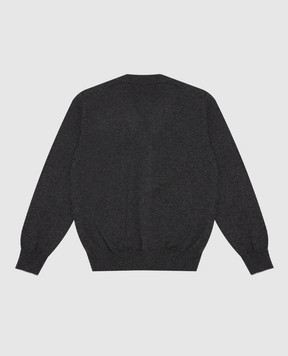 Brunello Cucinelli Children's gray cashmere cardigan B22M10016C
