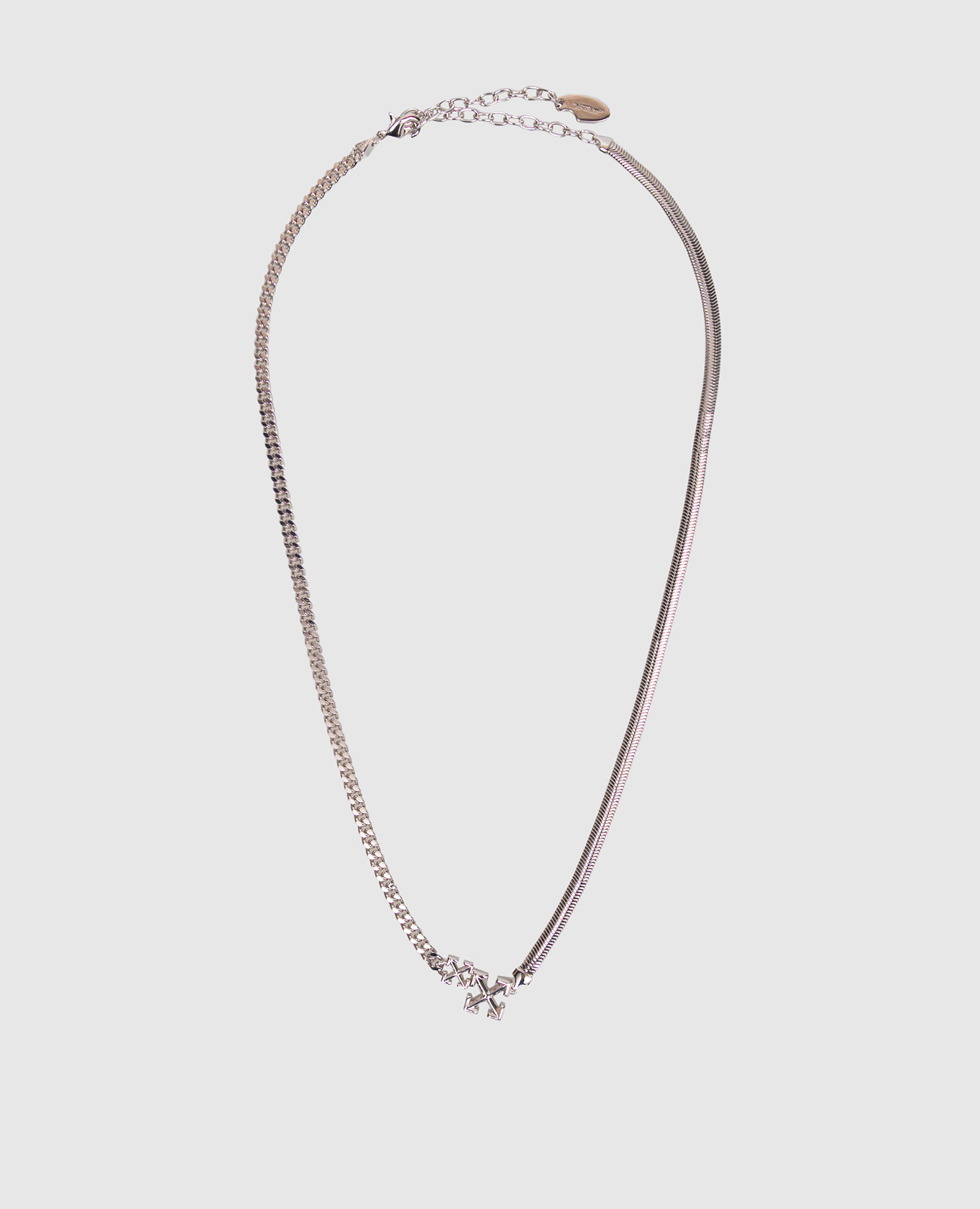 

Silver chain with emblem Off-White
