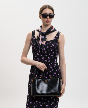 Dolce&Gabbana Vittoria black leather bag with logo BB7896AZ000