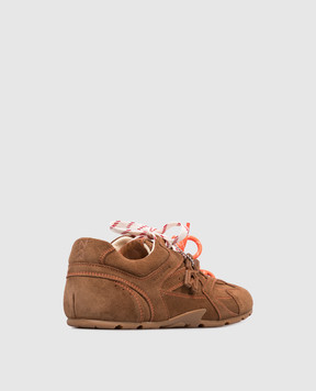 Nokwol Atlas brown suede sneakers with logo ATLAS