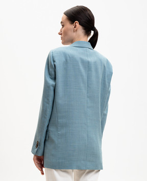 Maison Margiela MM6 Blue wool jacket S62BN0119M35884