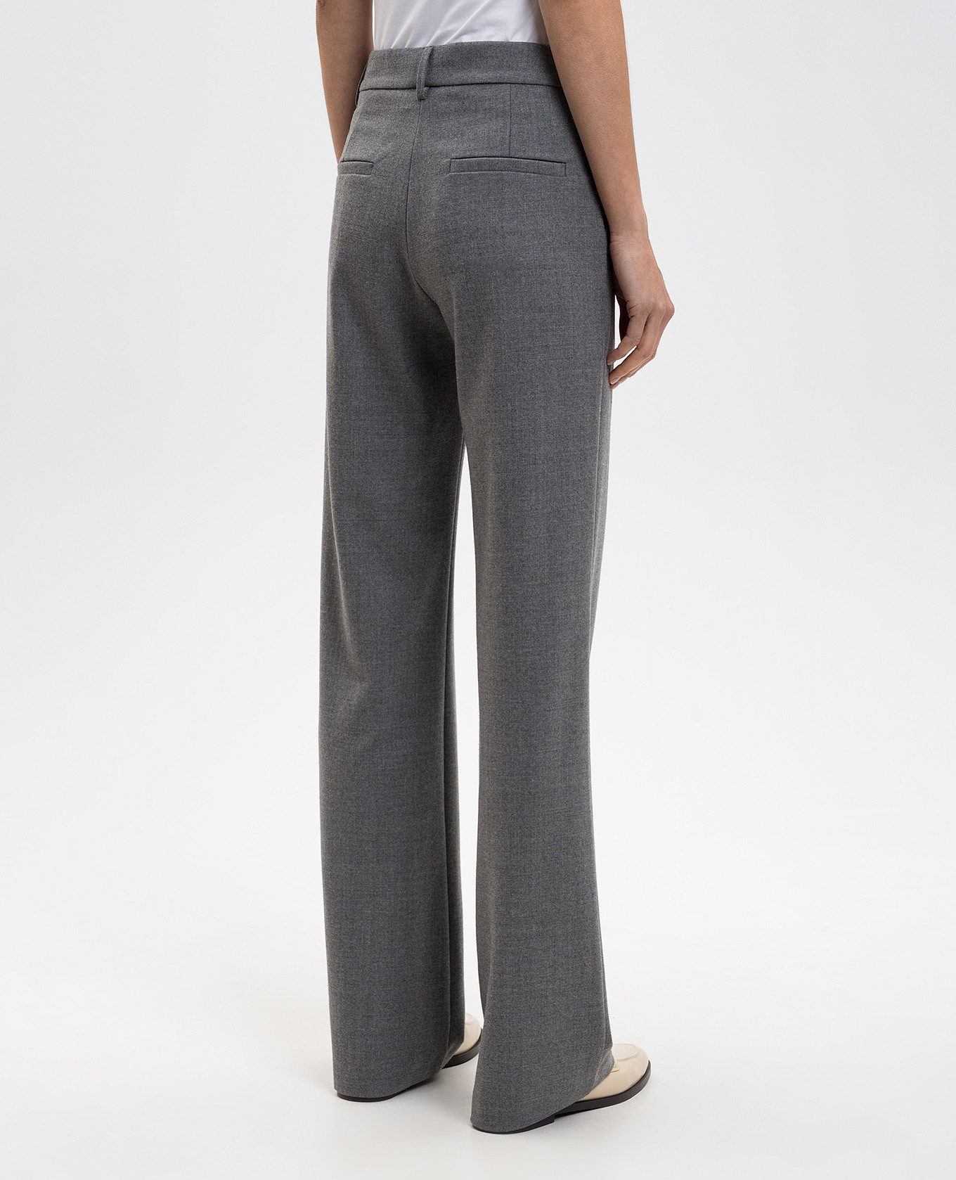 

Gray wool flared pants Ballantyne, Grey