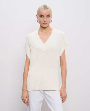 JOSEPH Nylas ivory vest JF009676