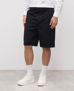 Thom Browne Blue cotton shorts MTU352WF0576