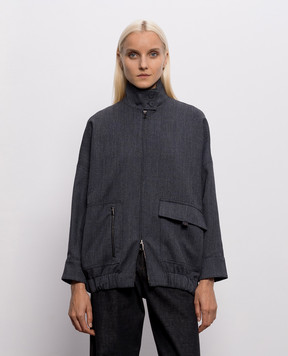 Fabiana Filippi Gray jacket with wool CTD216F202M267