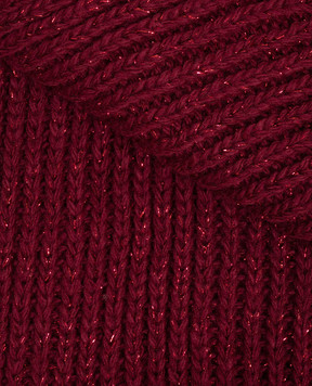 Twinset Burgundy scarf with lurex 262TA4621