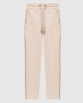 Iceberg Beige sweatpants with logo embroidery B0506332