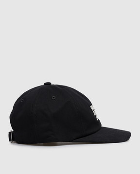 Ami Paris Black cap with embroidered inscription UCP283AW0041w