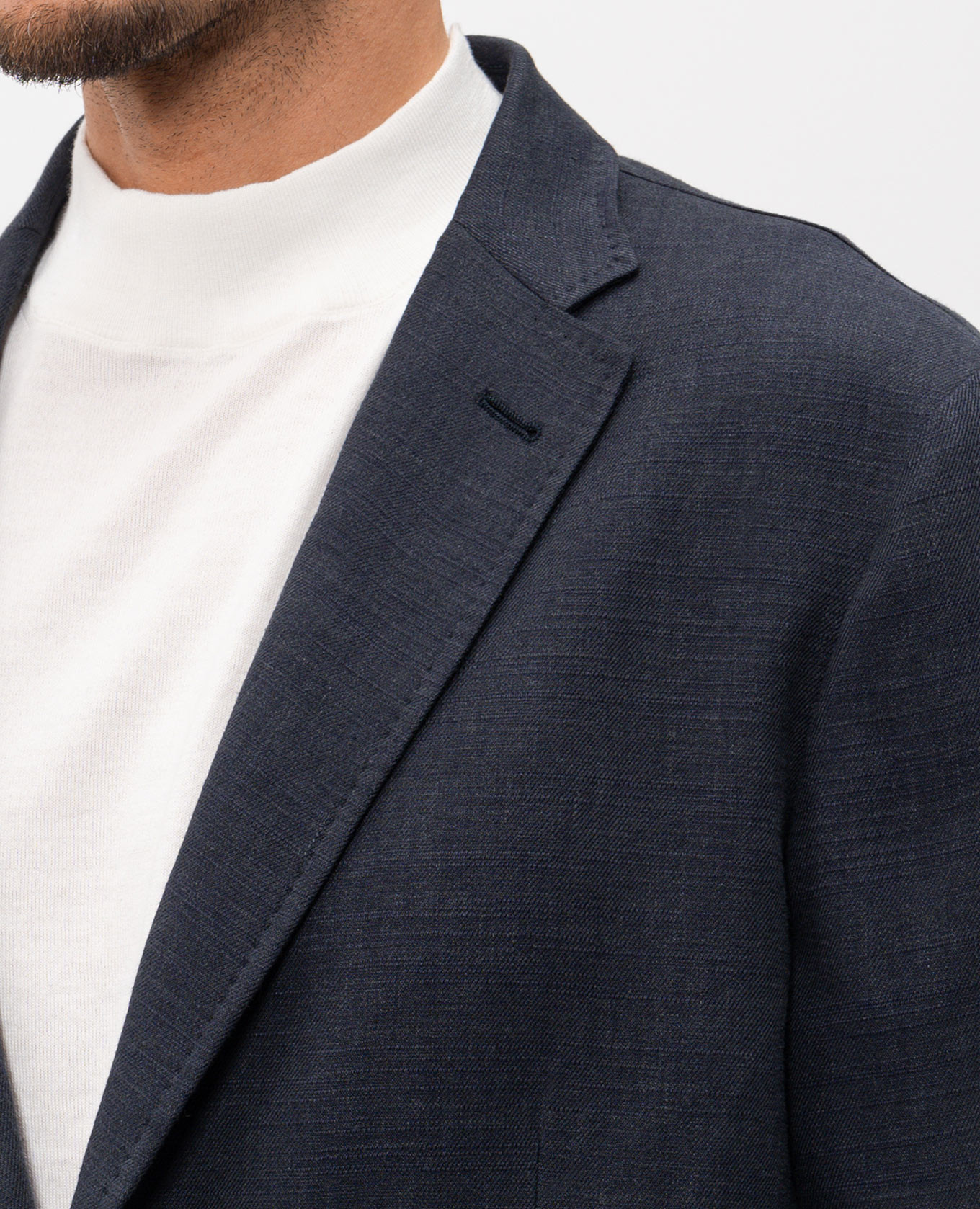 

Blue jacket with linen Herno