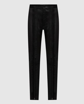 Tom Ford Black leather pants with zippers PAL782LEX468