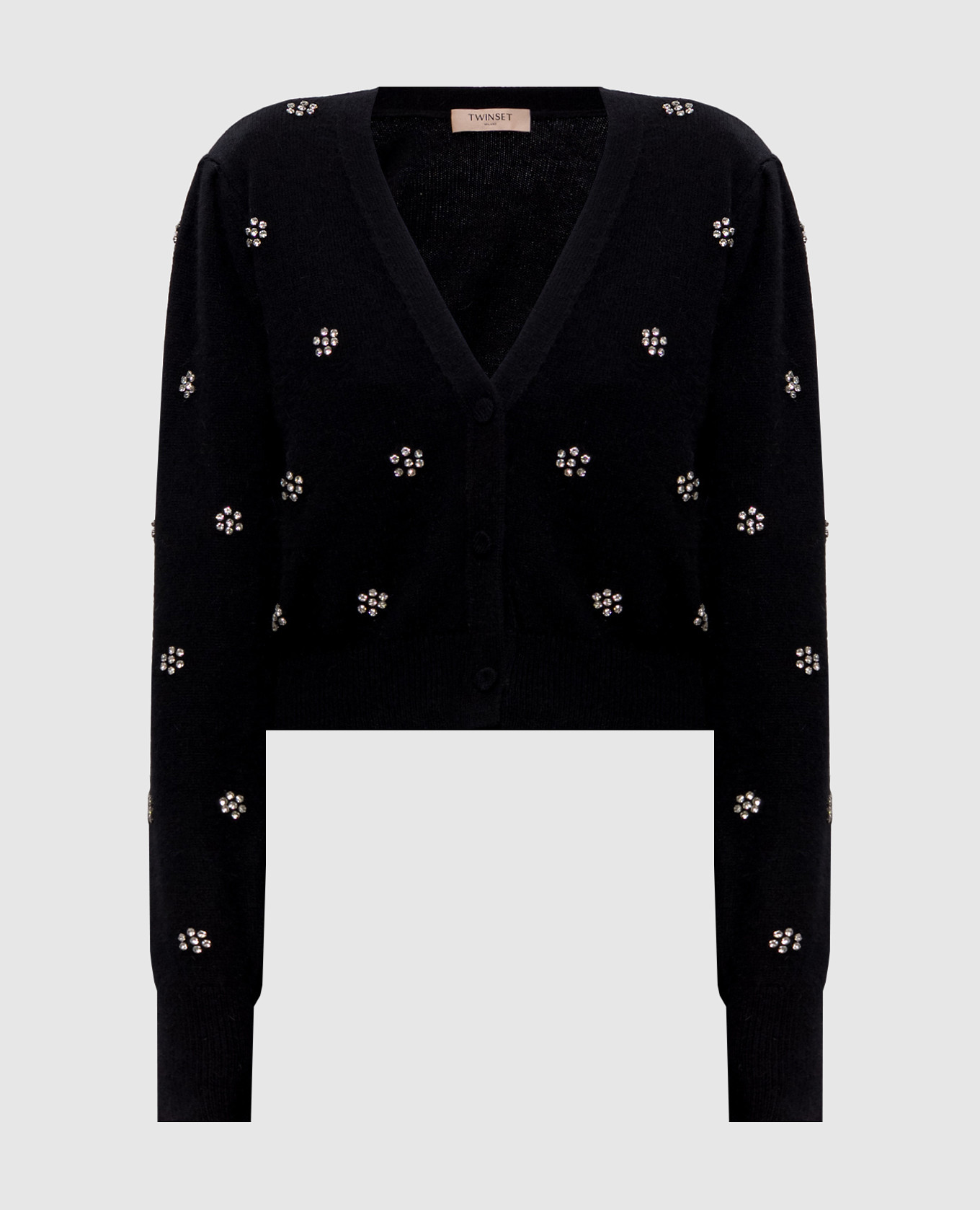 

Black cardigan with angora wool Twinset