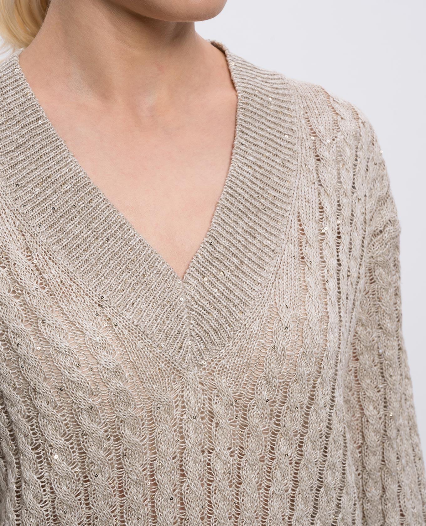 

Beige linen pullover Brunello Cucinelli