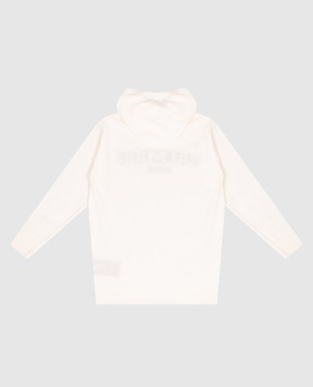 Balmain Children's ivory hoodie with logo BZ9H00Z34041214