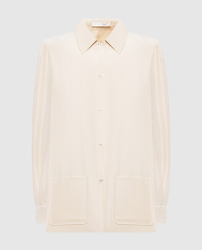 The Row Beige Lucetta silk shirt 10861W4378