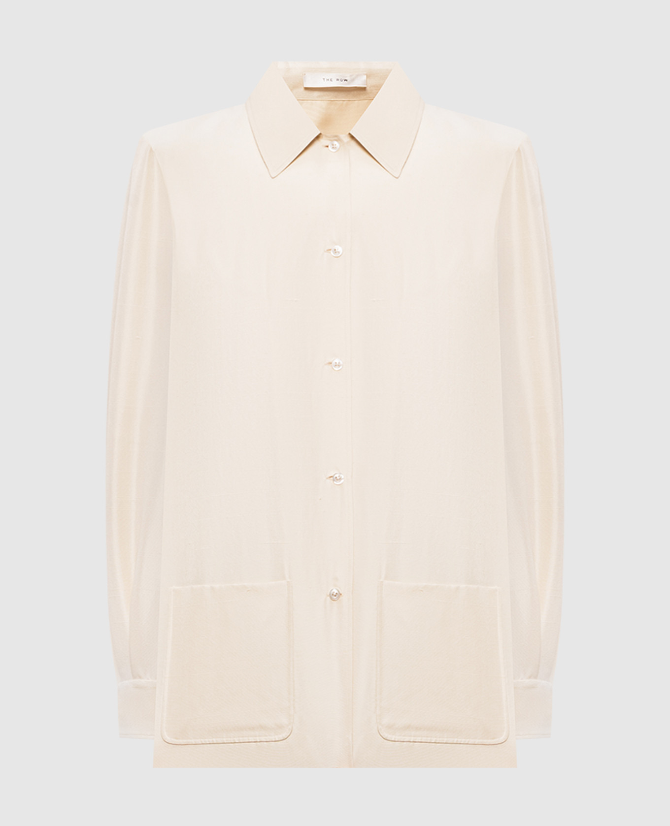

Beige Lucetta silk shirt The Row