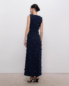 Simkhai Claudia blue dress with applique 4261261CE