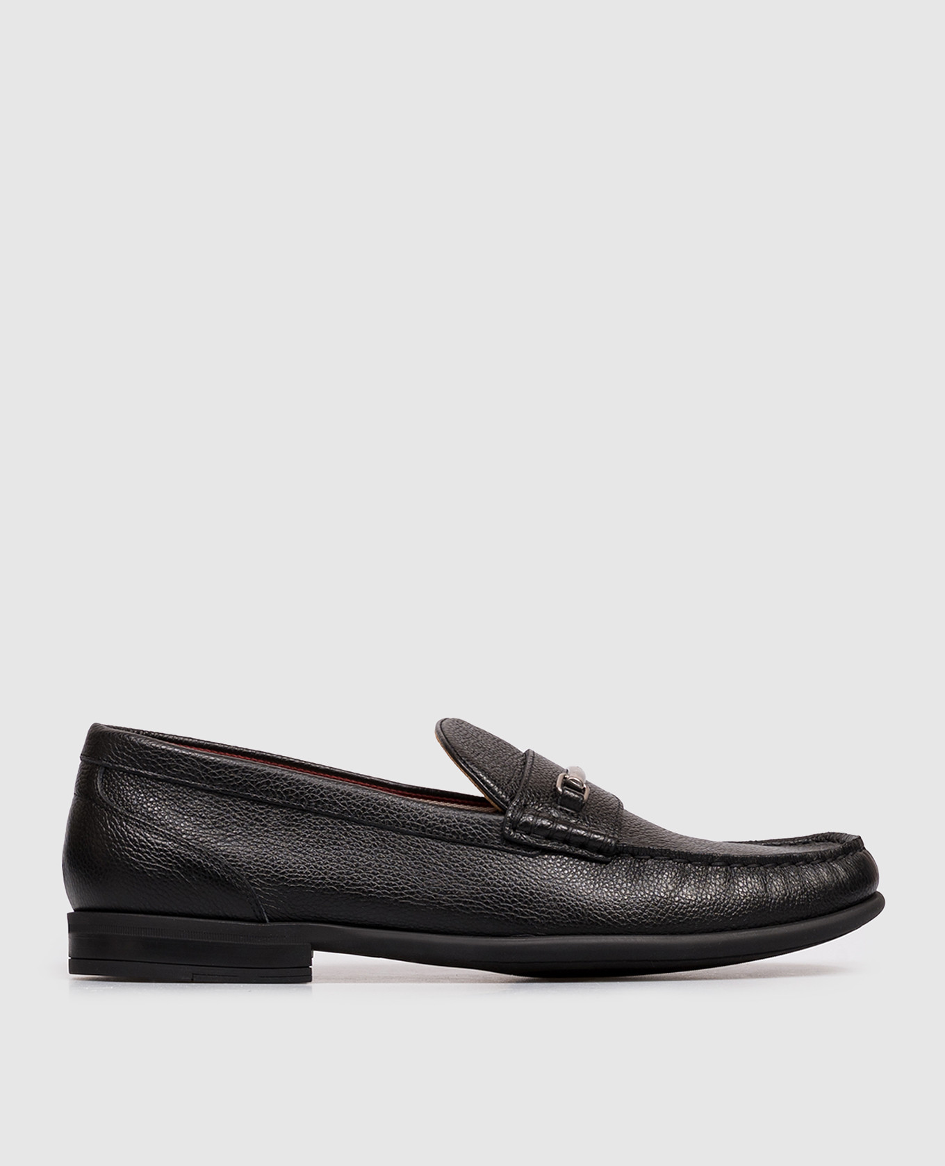 Drift black leather loafers
